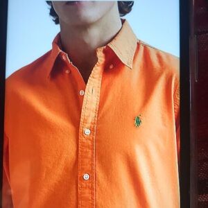 Polo by Ralph Lauren Men's Orange Shirt